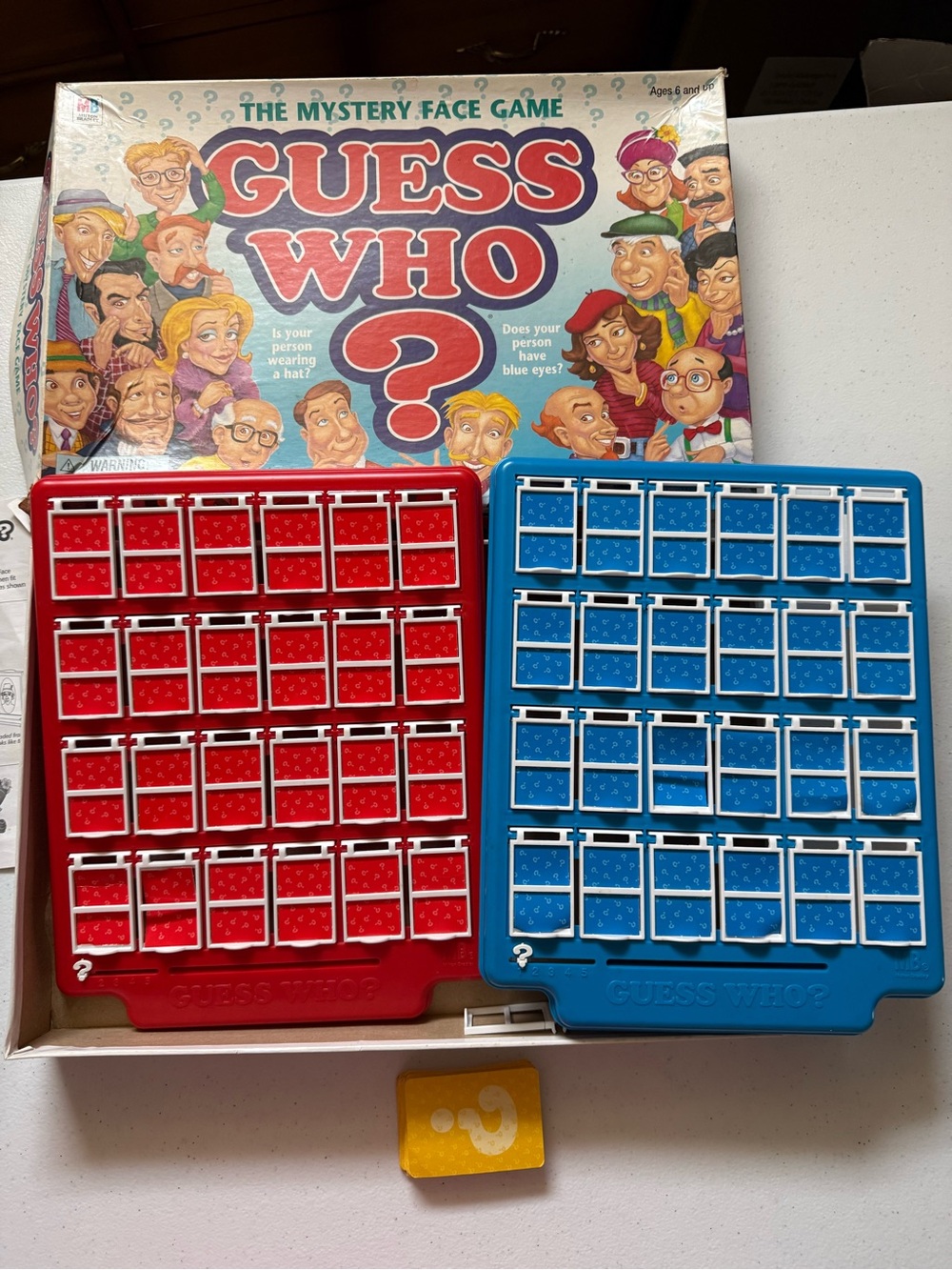 Guess Who? Complete Vintage MB Hasbro Board Game w/ Instructions and Box